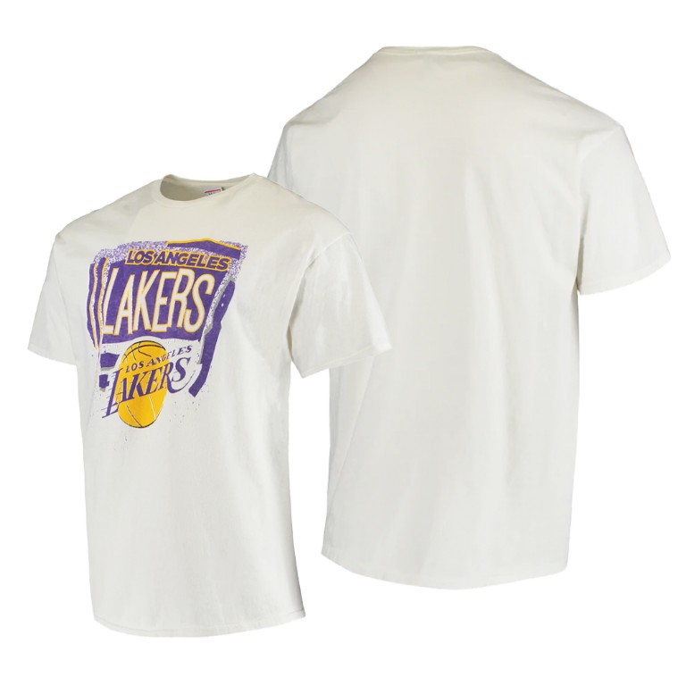 Men's Los Angeles Lakers NBA Hometown Junk Food White Basketball T-Shirt ENP0083GQ